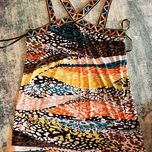 BCBGMaxAzria Colorful Geometric Dress